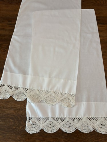 Antique fine linen pillowcase - antique,