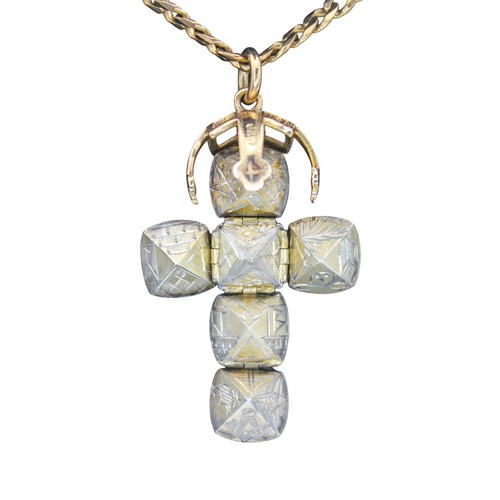 Gold masonic pendant - gold, silver