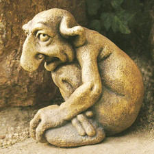 Stone figurine gargoyle statue - stone,