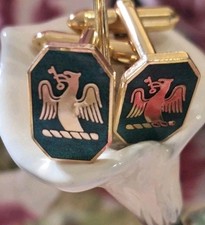 Lot of vintage Tie Pins & Cufflinks including H Owen Bhm hallmark silver tie pin