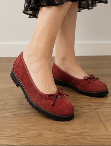 Waldlaufer burgundy suede - waldlaufer,