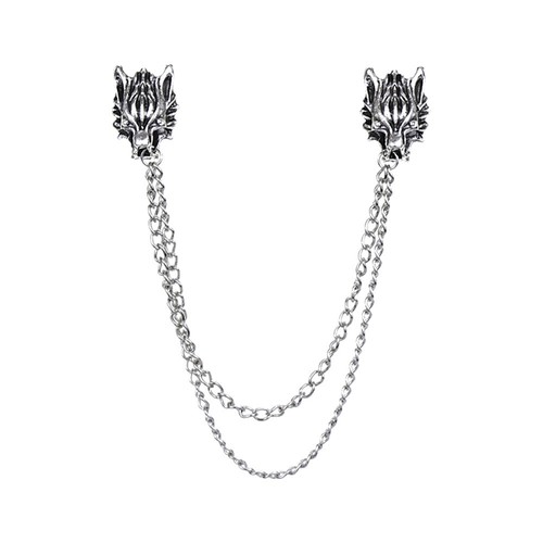 Art deco style wolf - art, chain