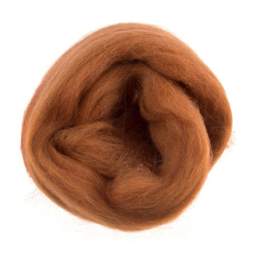 Natural wool roving - natural,