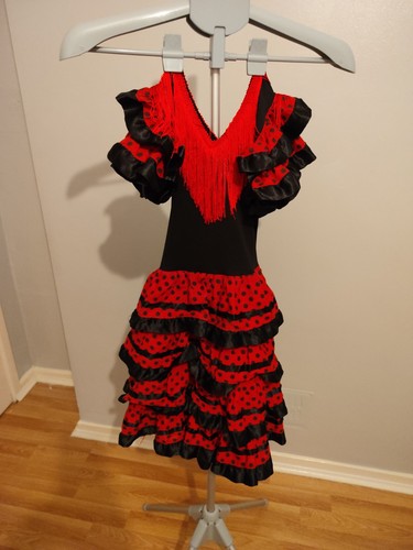 Spanish flamenco dress - age, 7-9