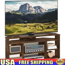 Rustic Wood Corner TV Stand
