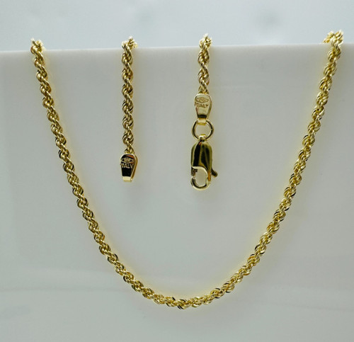 Solid 9ct yellow gold 2mm - solid,