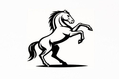 Horse bumper sticker - sticker, wall