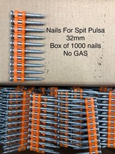 32mm Nails Suitable For Spit Pulsa Nail Guns Box of 1000 nails