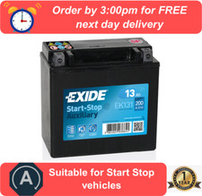 EK131 EXIDE AGM Auxiliary Car