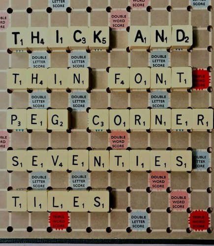 Single travel scrabble tiles - scrabble,