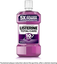 Listerine Total Care Antibacterial Mouthwash 10 in 1 Benefits, 500ml - UK