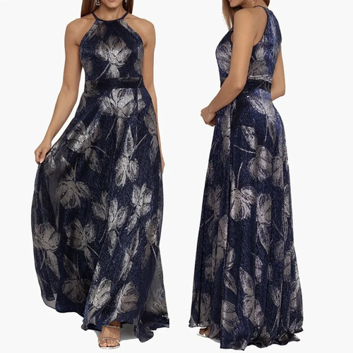 Betsy adam metallic gown - &,