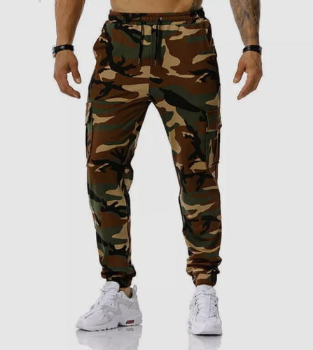 Mens cargo joggers elasticated - mens,