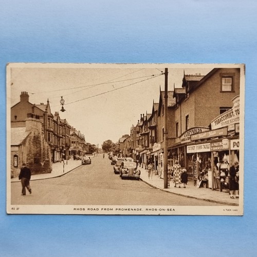 Rhos sea conwy - rhos, postcard