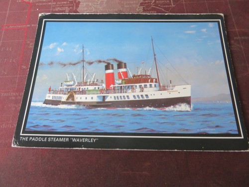 Postcard the paddle steamer - paddle,