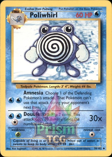 Poliwhirl 102 uncommon base - poliwhirl,