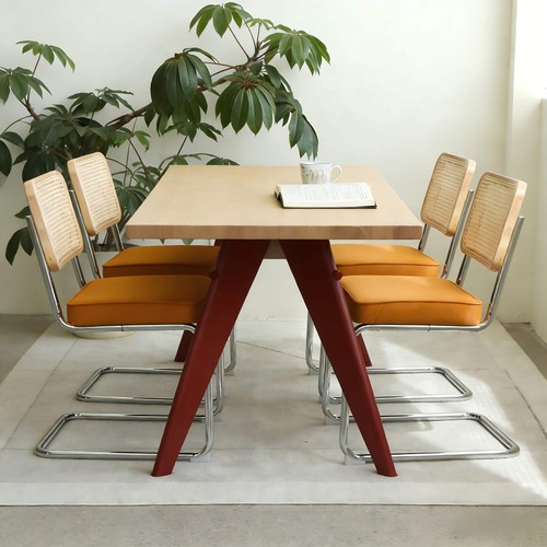 Set velvet rattan dining - set,