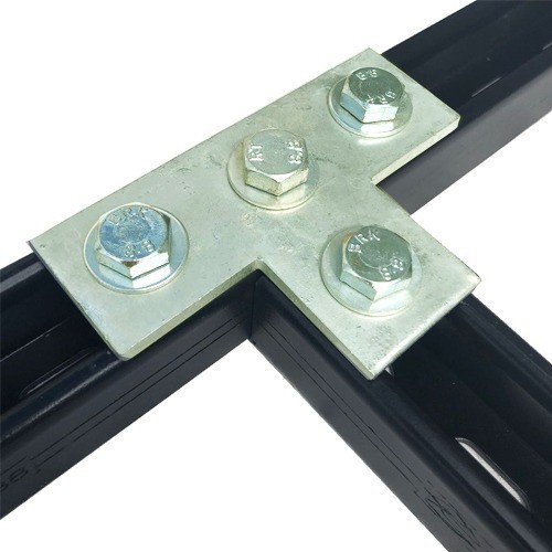 Flat tee hole stainless - flat, t