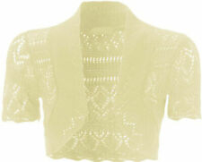  Crochet Bolero Shrug Cardigan Ladies Girls &  Kids Knitted Short Sleeve Top