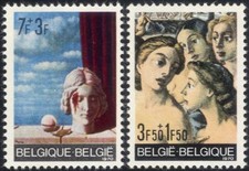 Belgium 1970 Solidarity/Magritte/Artists/Art/Paintings/Painters 2v set (n45617)
