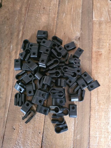 Black cable cleats 4 - black, no.