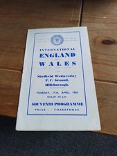 1950 England v Wales Schools