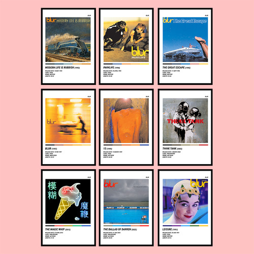 Blur band artist - blur, poster
