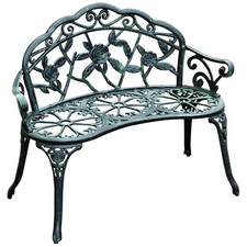 Antique Green Garden Bench