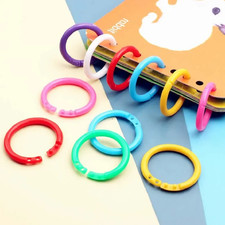 50pcs Plastic Binder Rings