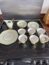 Clare Harlequin ballet Pale Green Bone China tea Set