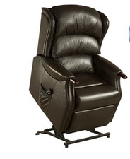 Delivered New Celebrity Westbury Black Leather Dual Motor Riser Recliner Chair 