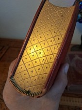 Antique Joblot Poetry Books Gauffered GILT Fine Binding Red Decor Byron Tennyson