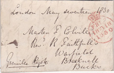 GB 1830 cover on piece to