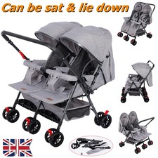 Double Pushchair Baby Stroller