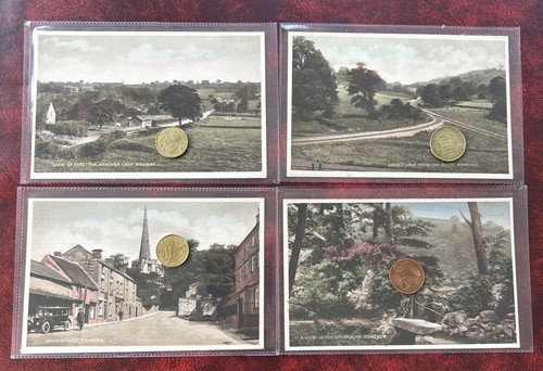Ashover derbyshire postcards - derbyshire,
