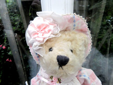 Teddy Bear Girl Victorian Country Lass Dressed in Jane Austen Times