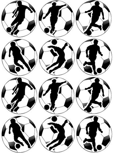Football theme cup cake - 24,