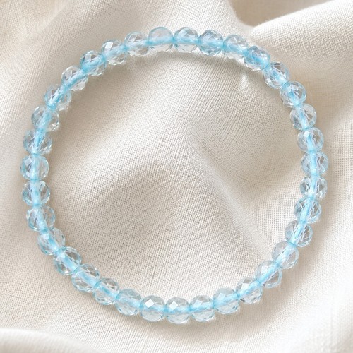 Natural blue topaz bracelet - natural,