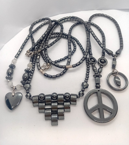 Natural hematite beaded - natural,