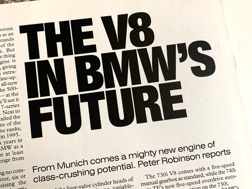 Bmw m60 engine launch - m60,