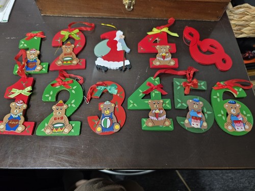 Wood number first christmas - wood,