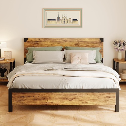 King size bed frame metal - king,