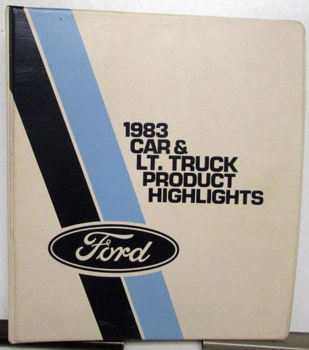 1983 ford product highlights - 1983,