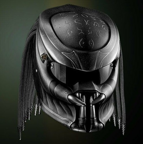 Custom predator helmet - helmet, black