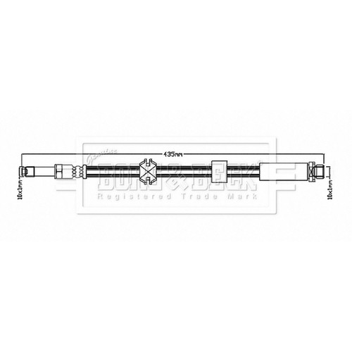 Brake hose for ford mondeo - brake, mk1