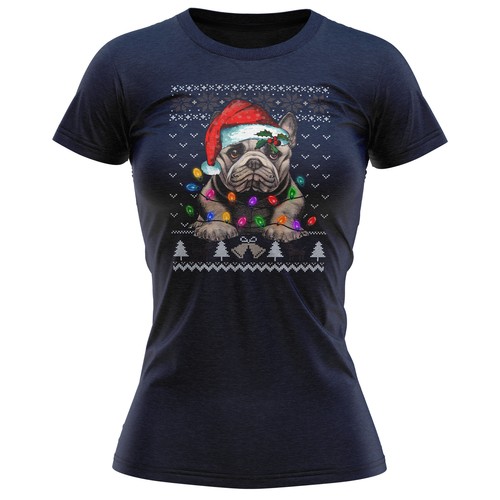 Christmas french bulldog - christmas,