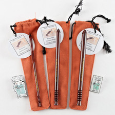 My Two Ladies Set of 3 Rosewood Crochet Hooks 6.5mm, 10.0mm & 12.0mm - Lot 4127