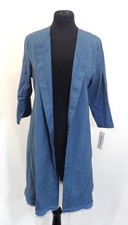New Tagged Women's Alice Collins Sandra Style Open Front Jacket Indigo Size 16