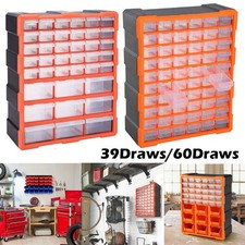 39/60 Multi Drawer Parts Storage Cabinets Unit Organiser Garage Tool Box UK