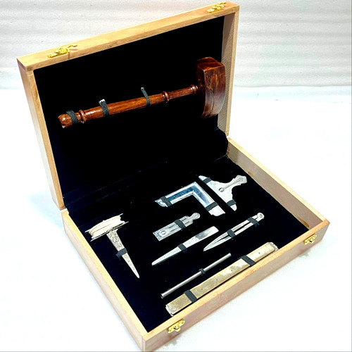 Masonic working tools set with - masonic,